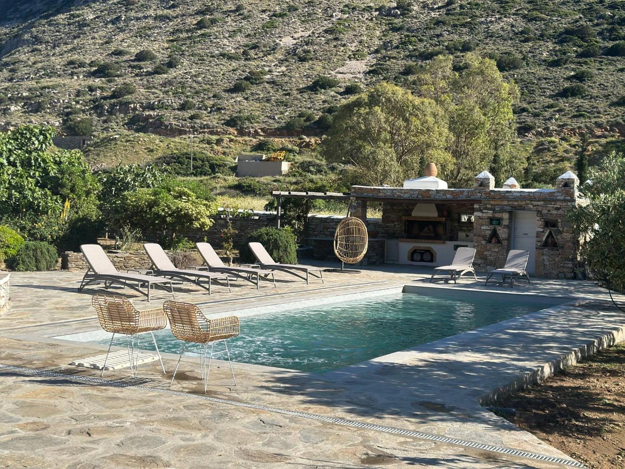 Villa River With Pool Kamares  Exterior photo